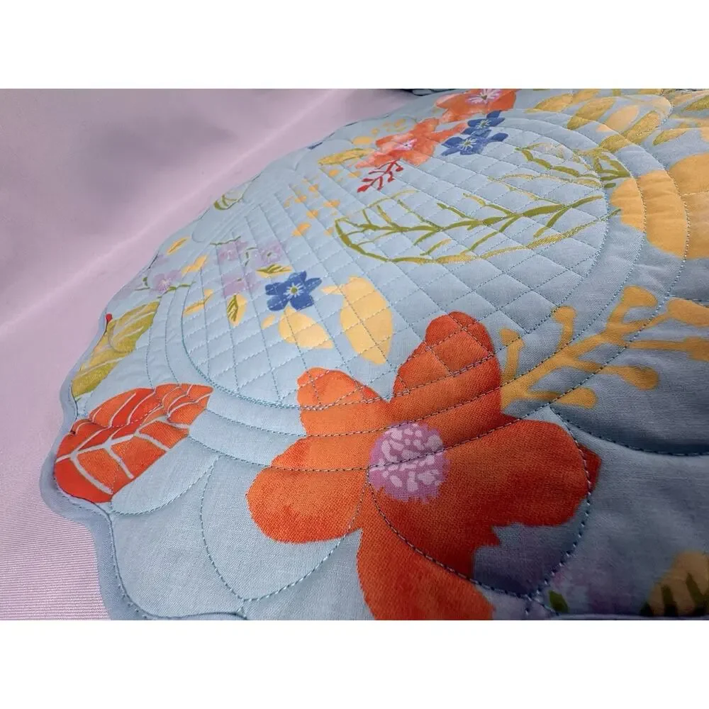 Sonoma Spring Cottage Cotton Scallop Edge Placemats Set of 8